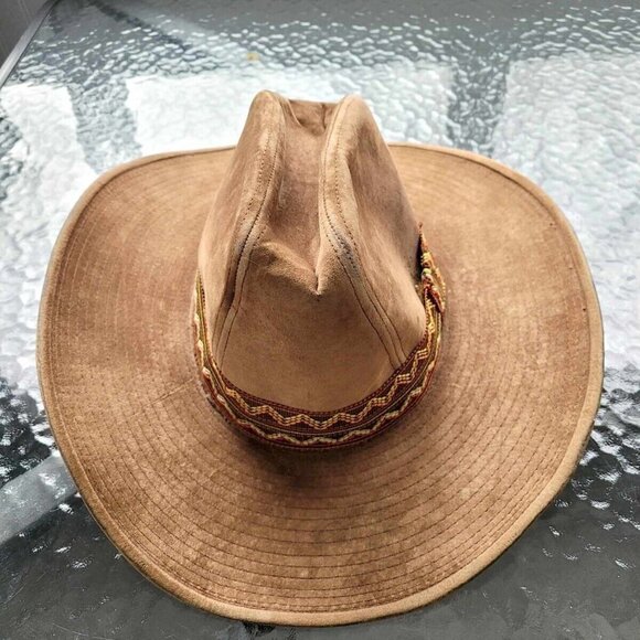 BECO Vintage Tan Men's Western/Cowboy Hat with Band 7 - 7 1/8 Medium - Picture 1 of 10